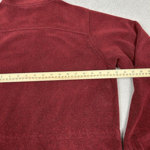 Vintage LL Bean Jacket Women’s XL 1X Red Fleece Full Zip Sweater Pockets Outdoor - Picture 9 of 11